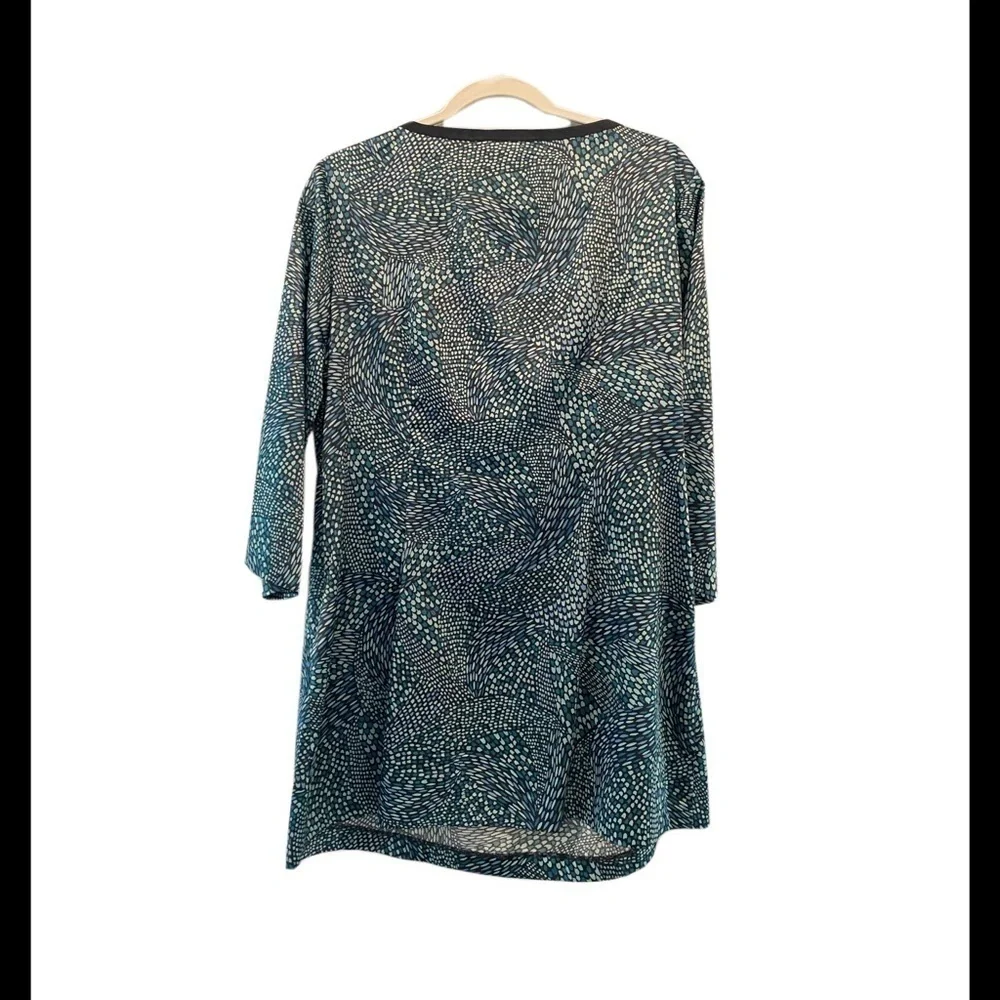 MICHAEL Kors 10p women’s top blue green with gems - Picture 3 of 3